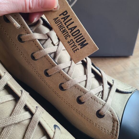 PALLADIUM Womens Revolt Hi Tx Olive Brown Sz 10 Chunky Combat Platform Boot NEW - Picture 3 of 8